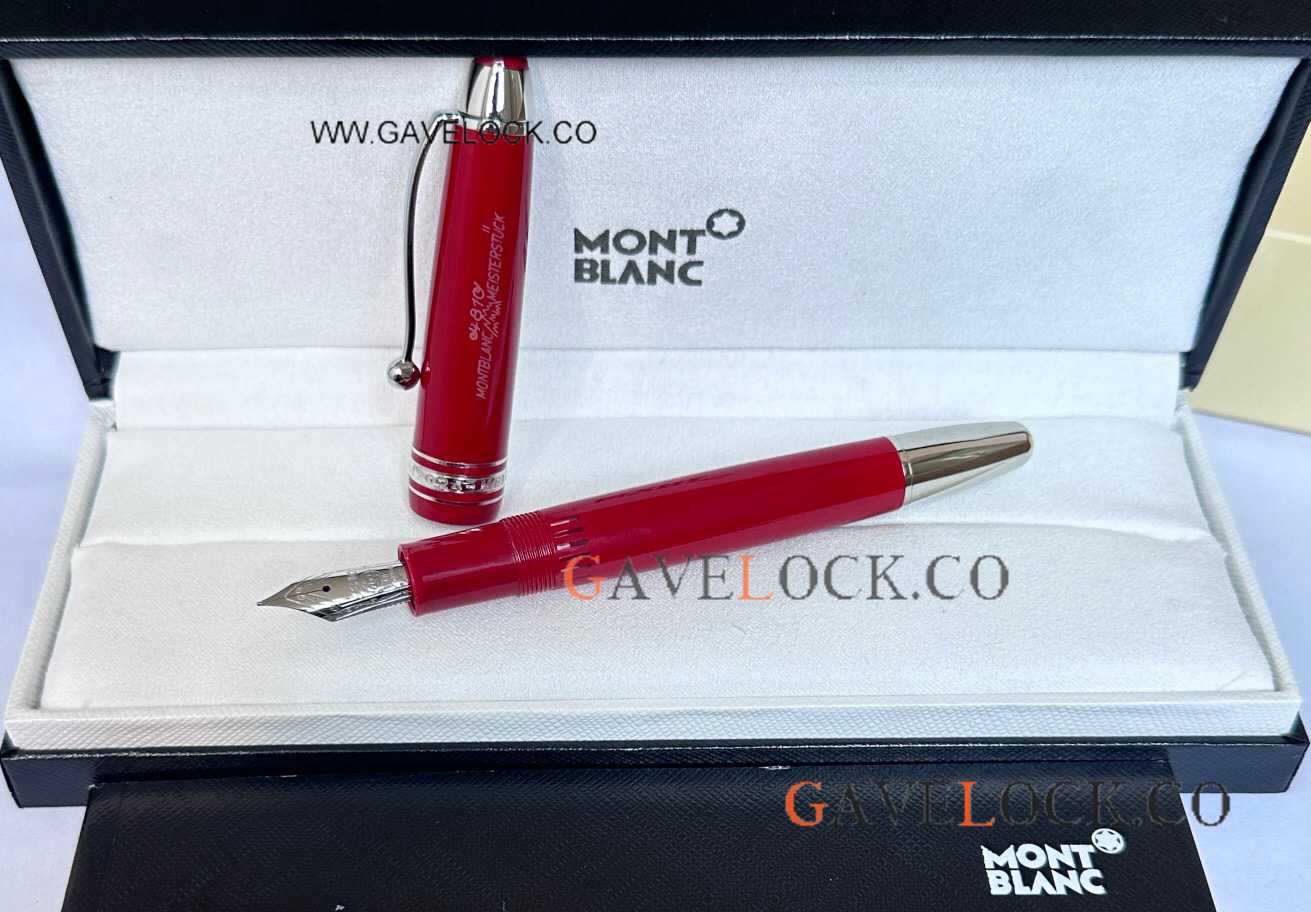 2024! AAA Grde MontBlanc Meisterstuck the Origin Collection Fountain Red Resin